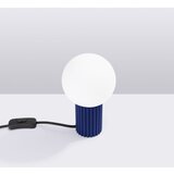 Nice Lamps Temno modra namizna svetilka s steklenim senčilom (višina 19 cm) Orbital – | Shoptok.si