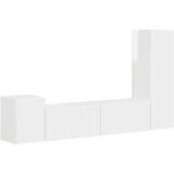  Komplet TV omaric 4 pcs Visok sijaj bela Konstruiran les - - Bela - 61.6 - 30 x 31 x 100 cm - 2025-vidaXL-Uvoz_2 | Shoptok.si