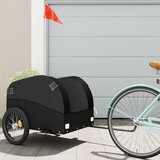 Prikolica za bicikl crna 45 kg željezna | shoptok.hr