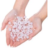  Perlice od umjetnih bisera 10+5 mm, bijele boje, 5m | shoptok.hr