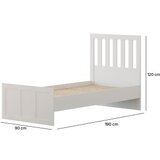 Hanah home Rb-168-04-003 Matte White Single Bedstead | ePonuda.com