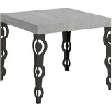Itamoby   Karamay (90x90/246 cm) - siva, barva nog: antracit - raztegljiva jedilna miza, (20842622) Cene