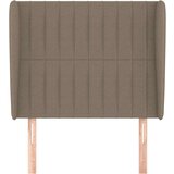  Vzglavje z ušesi taupe 93x23x118/128 cm blago | Shoptok.si
