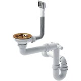 Quadron ručni odvod za čelične sudopere s 1 posudom, nano PVD bakar | shoptok.hr