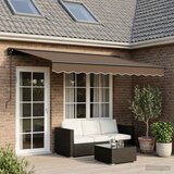  Povlačivi tende Sivosmeđa 4,5 × 3 m Poliester i aluminij | shoptok.hr