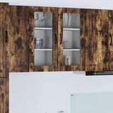  Zidni stakleni ormarić 2 pcs Dimljeni hrast 40 x 31 x 80 cm | shoptok.hr