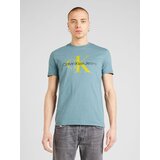 Calvin Klein Jeans Majica svetlo modra / rumena / črna | Shoptok.si