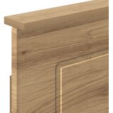 Bed Frame with Storage and Headboard Artisan Oak 180 x 200 cm | shoptok.hr