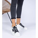 Gemre White sneakers adorned with a glittery star by Moransa | ePonuda.com