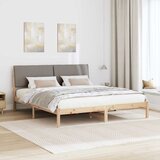  Okvir kreveta Smeđa i taupe 180 x 200 cm Masivna borovina | shoptok.hr