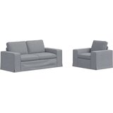 SOFA 2 pcs Svijetlo siva Metal | shoptok.hr