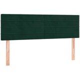 Krevet s oprugama i madracem tamnozeleni 140x190 cm baršunasti | shoptok.hr