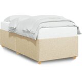  Okvir za krevet bez madraca krem 100 x 200 cm od tkanine | shoptok.hr