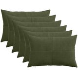  Presvlaka za jastuk 6 pcs ALMELO Zelena 40 x 60 cm Kord | shoptok.hr