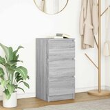 vidaXL Komoda siva sonoma 37,5x35x76 cm inženirski les | Shoptok.si