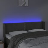  LED uzglavlje tamnosivo 147x16x78/88 cm baršunasto | Eponuda.ba