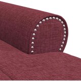  Ležaljka s jastukom Vinska crvena 91 x 157 x 91 cm tkanina | Eponuda.com