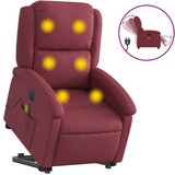 Maison Chic Električni masažni naslanjač - Relax naslanjač s funkcijo vstajanja vinsko rdeč, (22061584) Cene