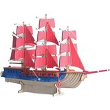  Čarolijashop 3d drvena slagalica - Evropski jedrenjak ( 128) | ePonuda.com