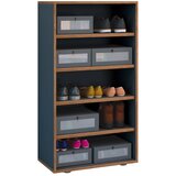 MID.YOU Regal Za Čevlje Salia, Antracit, Barva Hrasta | Shoptok.si