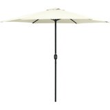  Vrtni suncobran s aluminijskim stupom 270x246 cm pijesak bijeli | shoptok.hr