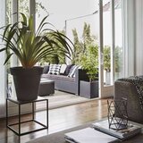 Capi Cvetlični lonec Urban Smooth kvadraten 40x40x40 cm črn, (20758834) | Shoptok.si