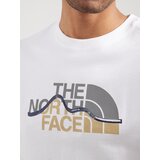 The North Face Majica 'Mountain Line' bež / temno modra / siva / bela | Shoptok.si