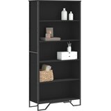 Ormarić za knjige crni 80x31x169 cm od konstruiranog drva | shoptok.hr