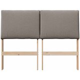  Tapecirani uzglavlje Sivo-smeđa 135 cm Čvrsto borovo drvo | shoptok.hr