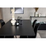 Venture Home Silar rastezljivi pravokutni blagovaonski stol 120 &amp;times; 80 cm, crni Slike