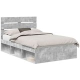  Konstrukcija postelje Beton 120 x 200 cm Masivno borovo les, (5000102666) | Shoptok.si