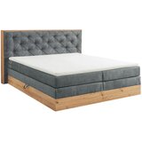 Esposa POSTELJA BOXSPRING 180 cm x 200 cm , tekstil, leseni material siva, naravne barve | Shoptok.si