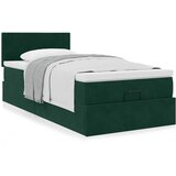  Okvir kreveta s madraca tamnozeleni 100x200cm baršunasti | shoptok.hr