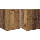 TV zidni ormar Zidne 2 pcs Staro drvo 30 x 31 x 40 cm | Eponuda.com