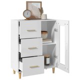  Komoda bijela 69 5x34x90 cm od konstruiranog drva | shoptok.hr