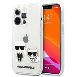 Karl Lagerfeld KLHCP13LCKTR za iPhone 13 Pro prozorna zaščita - Karl and Choupette Cene