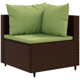  11-dijelni set vrtnih sofa od poliratana s jastucima smeđi | shoptok.hr