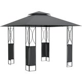 vidaXL Paviljon s streho antracit 300x300x270 m jeklo, (20601037) | Shoptok.si
