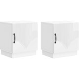  Noćni ormarić 2 pcs Bijela visokog sjaja 43 x 34,5 x 47 cm | shoptok.hr