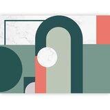  Foto tapeta - Geometric Pattern With Marble Motif 300x210 Standard | shoptok.hr