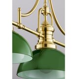 Jupiter 2074 - Luster na šipci PLATINO 3xE27/15W/230V zelena/zlatna | Eponuda.com