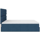 vidaXL Otomanski posteljni okvir z vzmetnico moder 180x200 cm blago | Shoptok.si