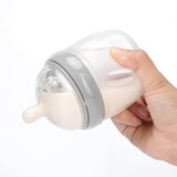 Haakaa steklenička plastična silikonska 3. gen 160 ml gray | Shoptok.si