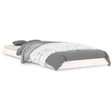  Posteljni okvir bel 75x190 cm trdna borovina, (20723630) | Shoptok.si