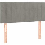 Box spring krevet s madracem svjetlosivi 90x190 cm baršunasti | shoptok.hr
