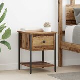 vidaXL Ormarić za krevet 2 pcs Staro drvo 40 x 39 x 40 cm | shoptok.hr