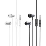 hoco. M108 žičane slušalice 3,5 mm Jack sive boje | shoptok.hr