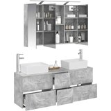  Set namještaja za kupaonicu 4 kom. Betonska siva | shoptok.hr