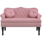  Klupa s jastucima Ružičasta 120,5 x 65 x 75 cm baršunasta | Eponuda.com