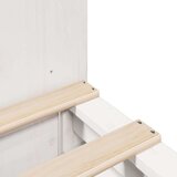 vidaXL Krevet s regalom za knjige bez madraca bijeli 120x200cm od drva | shoptok.hr